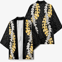 Puakenikeni and Maile Lei Kimono Black Double Strand Lei LT9 - Polynesian Pride