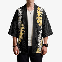 Puakenikeni and Maile Lei Kimono Black Double Strand Lei LT9 - Polynesian Pride