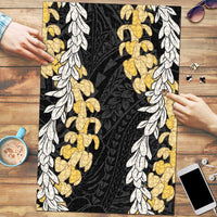 Puakenikeni and Maile Lei Puzzle Black Double Strand Lei LT9 Black - Polynesian Pride
