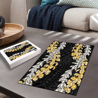 Puakenikeni and Maile Lei Puzzle Black Double Strand Lei LT9 - Polynesian Pride