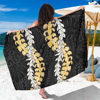 Puakenikeni and Maile Lei Sarong Black Double Strand Lei