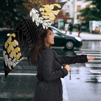 Puakenikeni and Maile Lei Umbrella Black Double Strand Lei - Polynesian Pride
