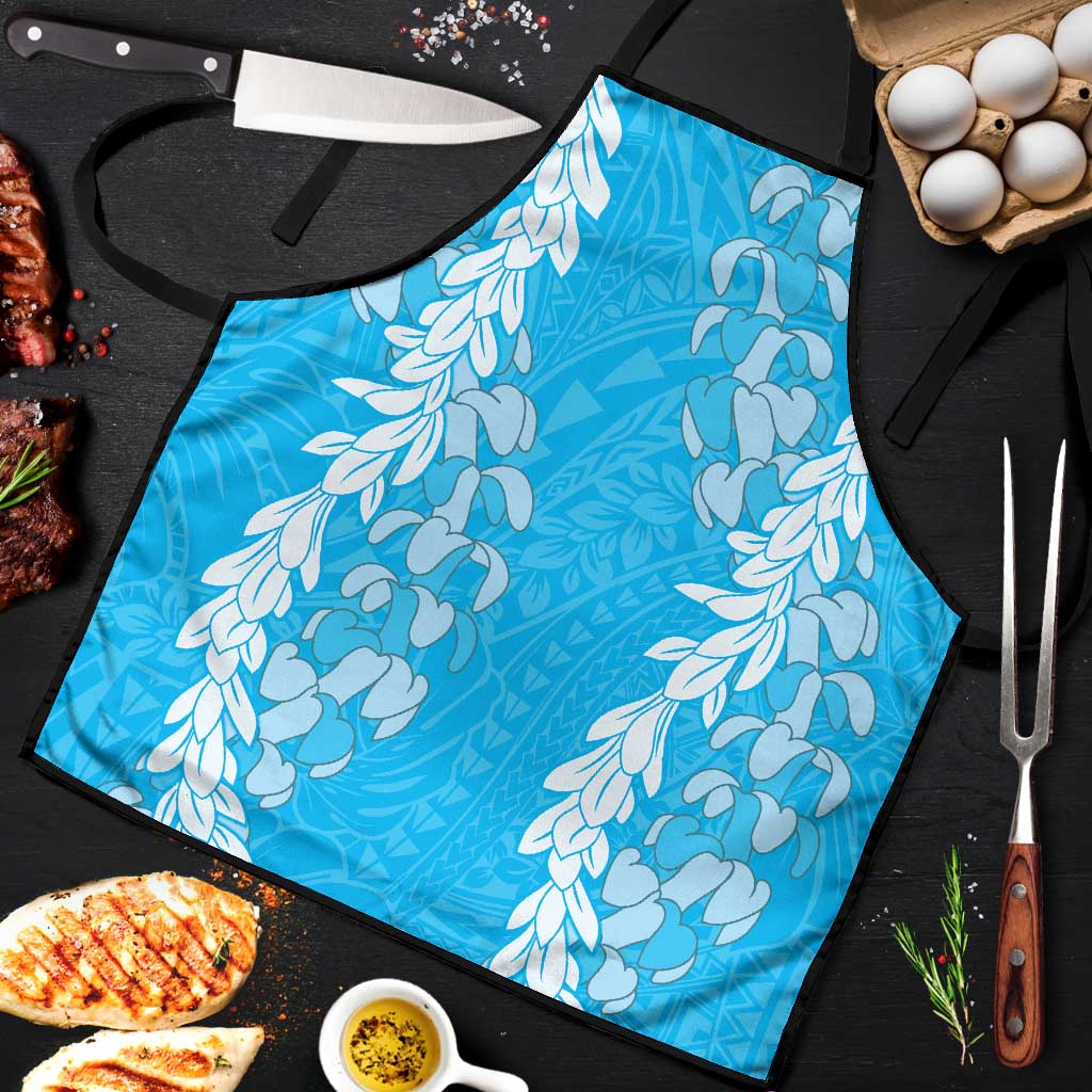 Puakenikeni and Maile Lei Apron Blue Double Strand Lei LT9 Blue - Polynesian Pride