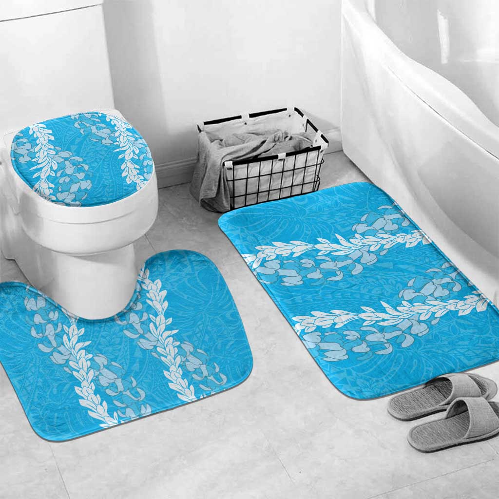 Puakenikeni and Maile Lei Bathroom Set Blue Double Strand Lei - Polynesian Pride