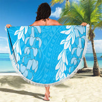 Puakenikeni and Maile Lei Beach Blanket Blue Double Strand Lei LT9 - Polynesian Pride