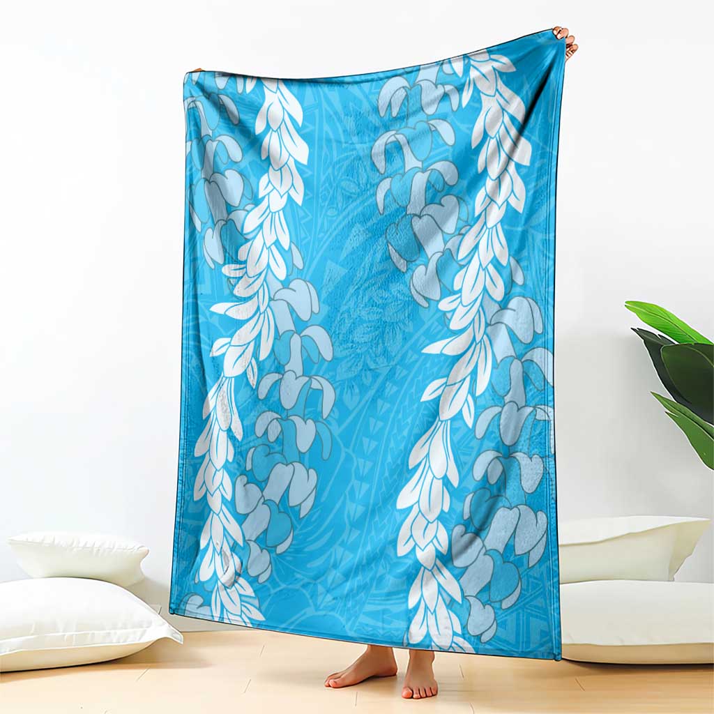 Puakenikeni and Maile Lei Blanket Blue Double Strand Lei LT9 - Polynesian Pride
