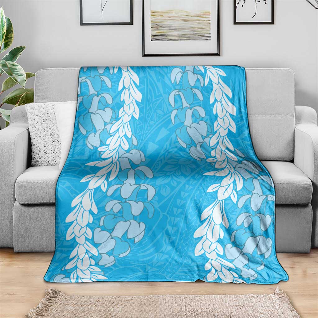 Puakenikeni and Maile Lei Blanket Blue Double Strand Lei LT9 - Polynesian Pride