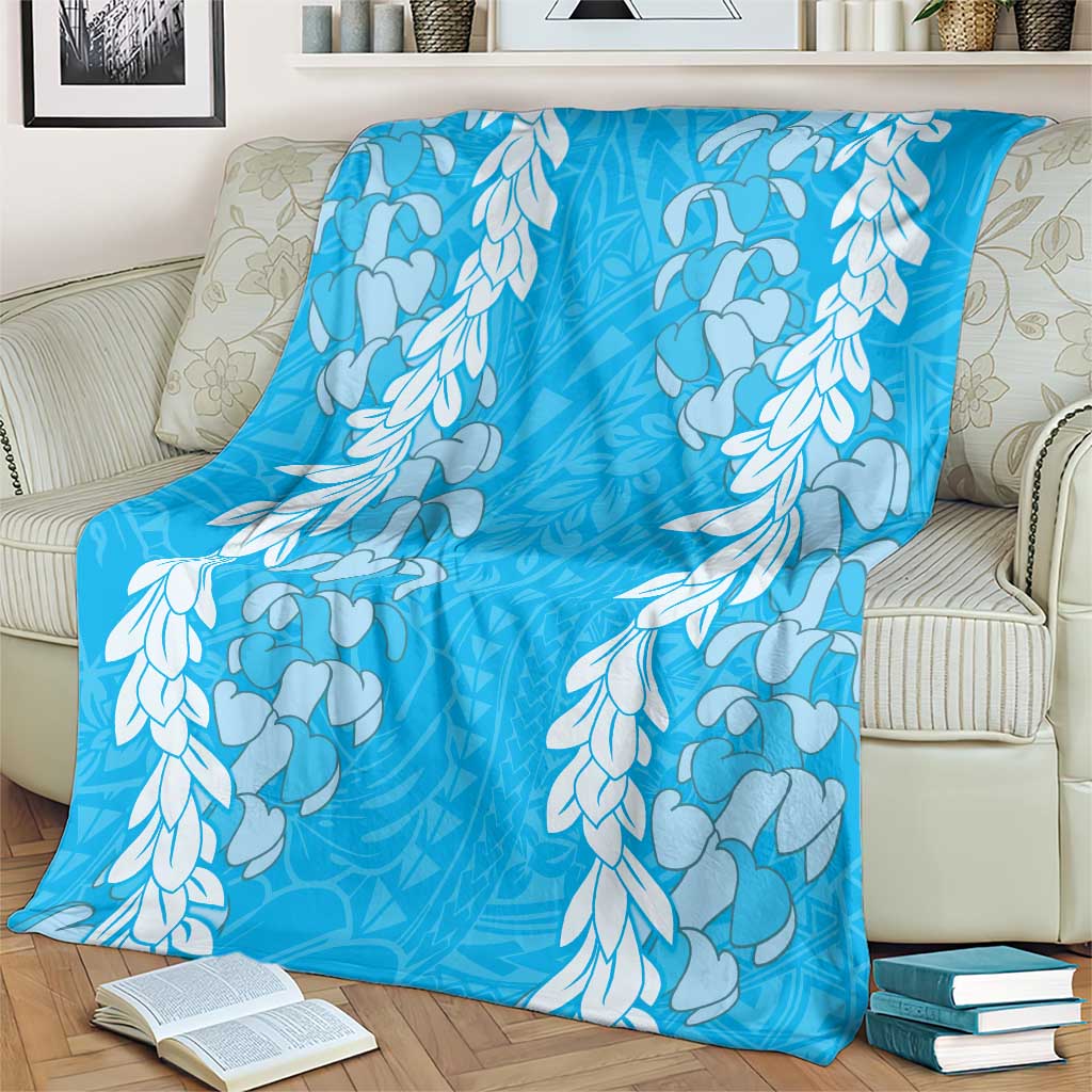 Puakenikeni and Maile Lei Blanket Blue Double Strand Lei LT9 - Polynesian Pride