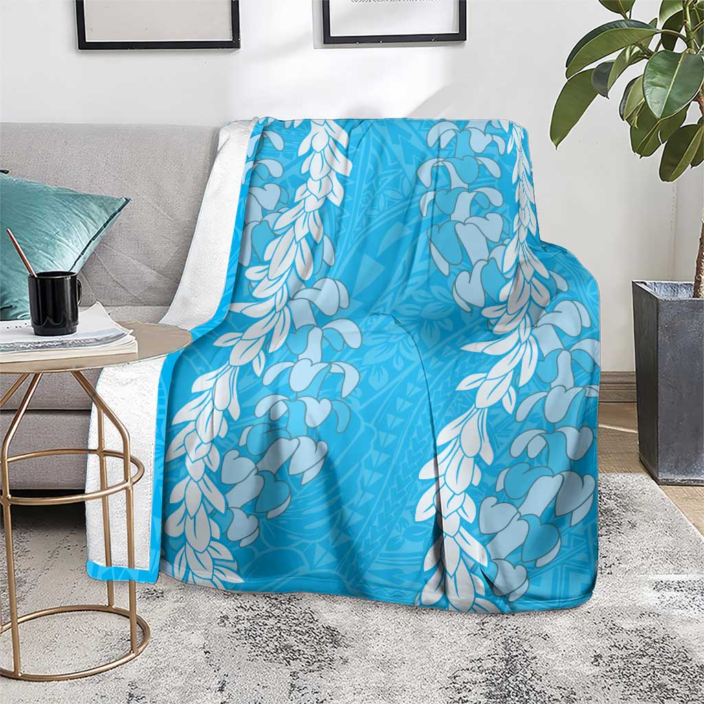 Puakenikeni and Maile Lei Blanket Blue Double Strand Lei LT9 - Polynesian Pride