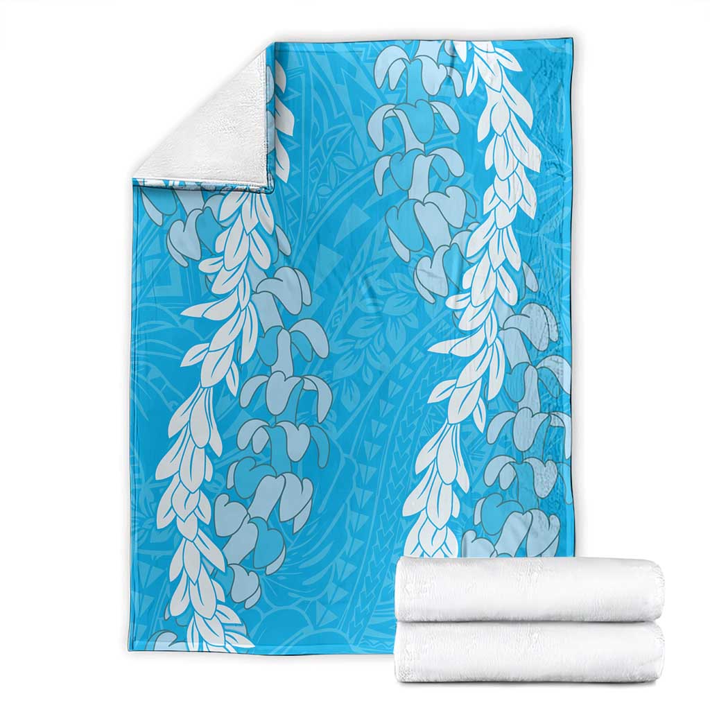 Puakenikeni and Maile Lei Blanket Blue Double Strand Lei LT9 - Polynesian Pride