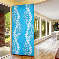 Puakenikeni and Maile Lei Door Cover Blue Double Strand Lei LT9 - Polynesian Pride