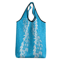 Puakenikeni and Maile Lei Grocery Bag Blue Double Strand Lei LT9 - Polynesian Pride