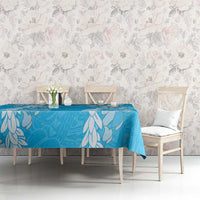 Puakenikeni and Maile Lei Tablecloth Blue Double Strand Lei LT9 - Polynesian Pride