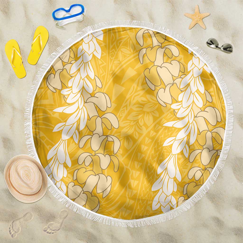 Puakenikeni and Maile Lei Beach Blanket Gold Double Strand Lei LT9 One Size 150cm Gold - Polynesian Pride