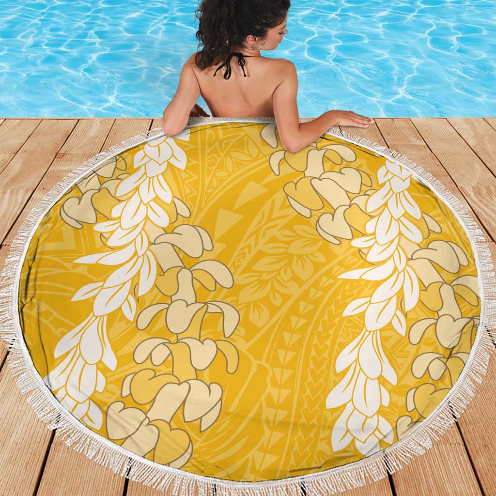 Puakenikeni and Maile Lei Beach Blanket Gold Double Strand Lei LT9 - Polynesian Pride