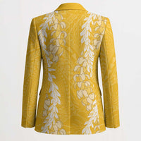 Puakenikeni and Maile Lei Blazer Gold Double Strand Lei - Polynesian Pride