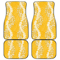 Puakenikeni and Maile Lei Car Mats Gold Double Strand Lei LT9 - Polynesian Pride