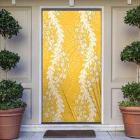 Puakenikeni and Maile Lei Door Cover Gold Double Strand Lei LT9 Gold - Polynesian Pride