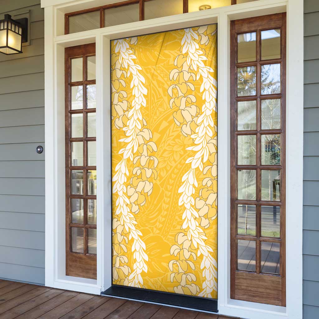 Puakenikeni and Maile Lei Door Cover Gold Double Strand Lei LT9 - Polynesian Pride