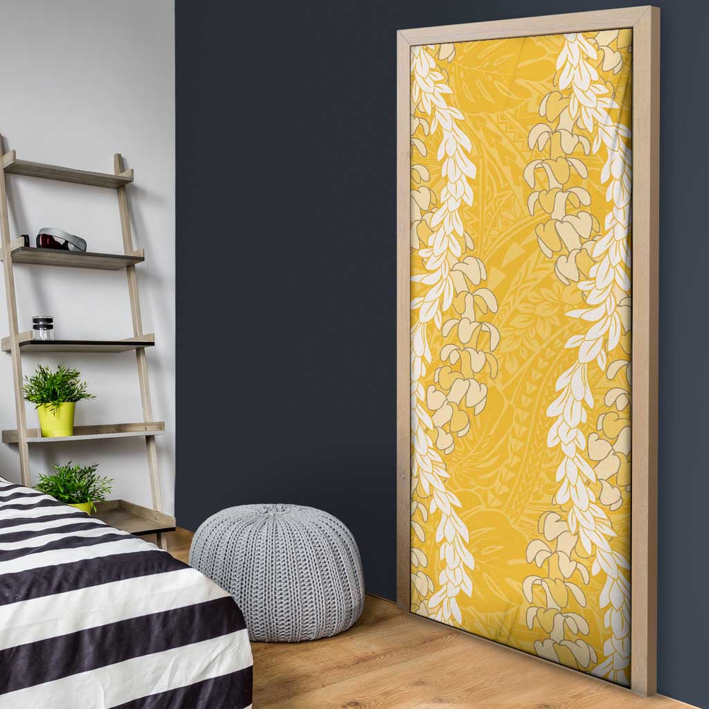 Puakenikeni and Maile Lei Door Cover Gold Double Strand Lei LT9 - Polynesian Pride