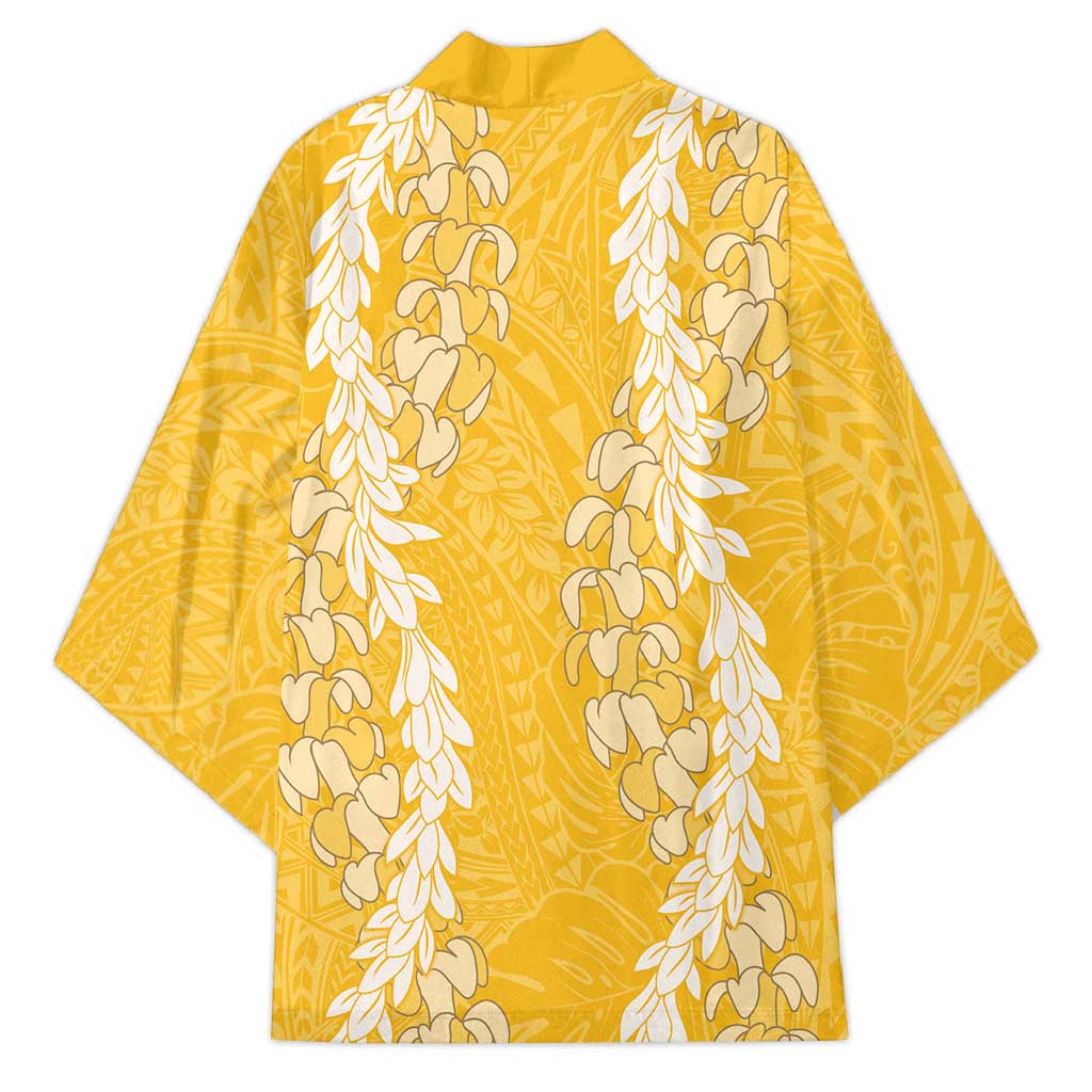 Puakenikeni and Maile Lei Kimono Gold Double Strand Lei LT9 - Polynesian Pride