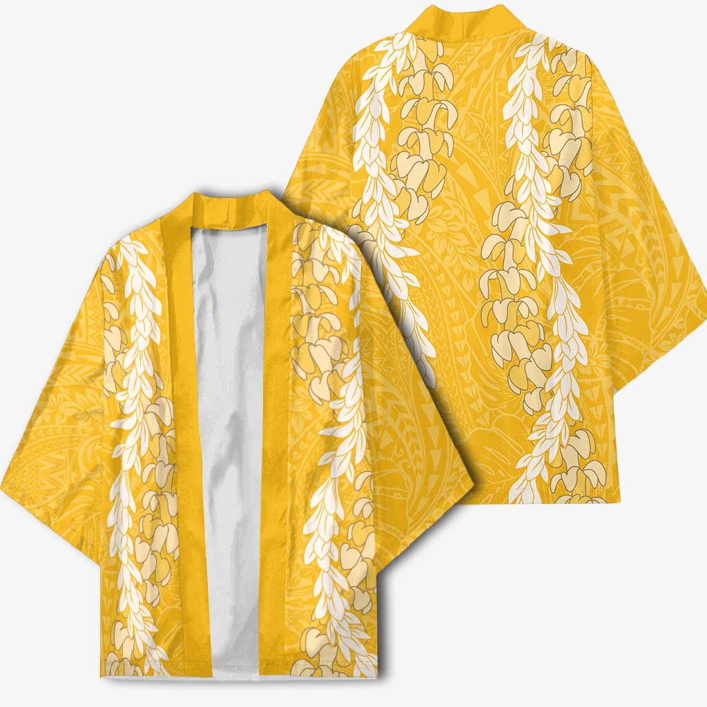Puakenikeni and Maile Lei Kimono Gold Double Strand Lei LT9 - Polynesian Pride