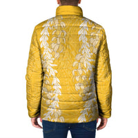 Puakenikeni and Maile Lei Padded Jacket Gold Double Strand Lei LT9 - Polynesian Pride