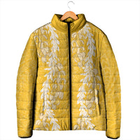 Puakenikeni and Maile Lei Padded Jacket Gold Double Strand Lei LT9 - Polynesian Pride