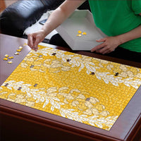 Puakenikeni and Maile Lei Puzzle Gold Double Strand Lei LT9 - Polynesian Pride