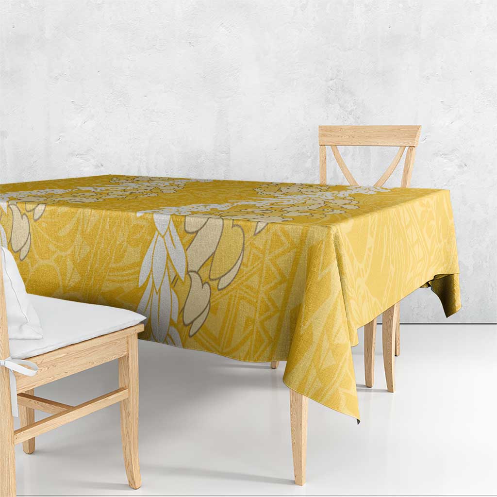 Puakenikeni and Maile Lei Tablecloth Gold Double Strand Lei LT9 - Polynesian Pride