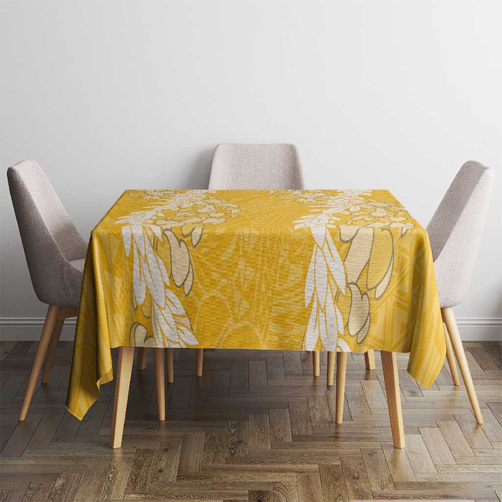 Puakenikeni and Maile Lei Tablecloth Gold Double Strand Lei LT9 - Polynesian Pride