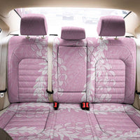 Puakenikeni and Maile Lei Back Car Seat Cover Pink Double Strand Lei