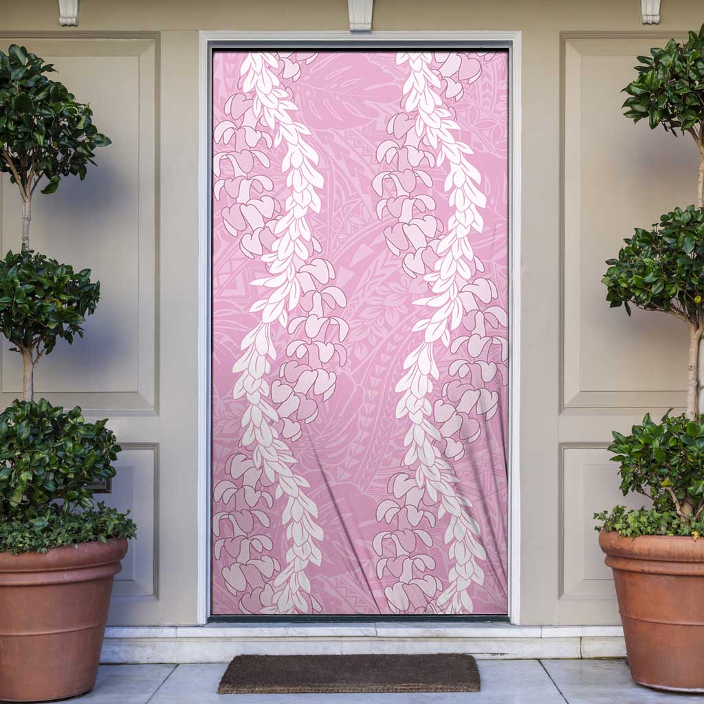 Puakenikeni and Maile Lei Door Cover Pink Double Strand Lei LT9 Pink - Polynesian Pride