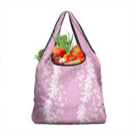 Puakenikeni and Maile Lei Grocery Bag Pink Double Strand Lei LT9 1-pack One Size Pink - Polynesian Pride