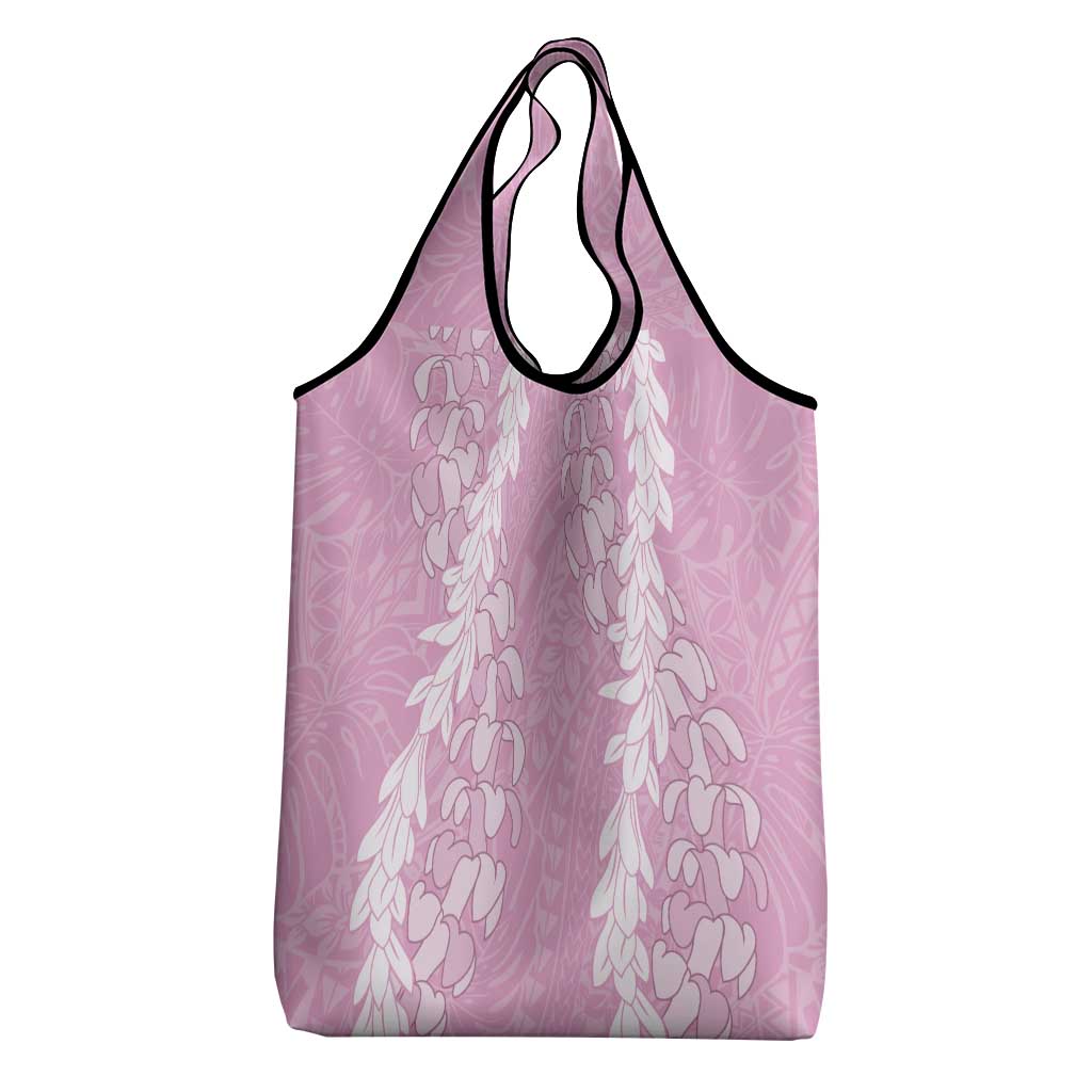 Puakenikeni and Maile Lei Grocery Bag Pink Double Strand Lei LT9 - Polynesian Pride
