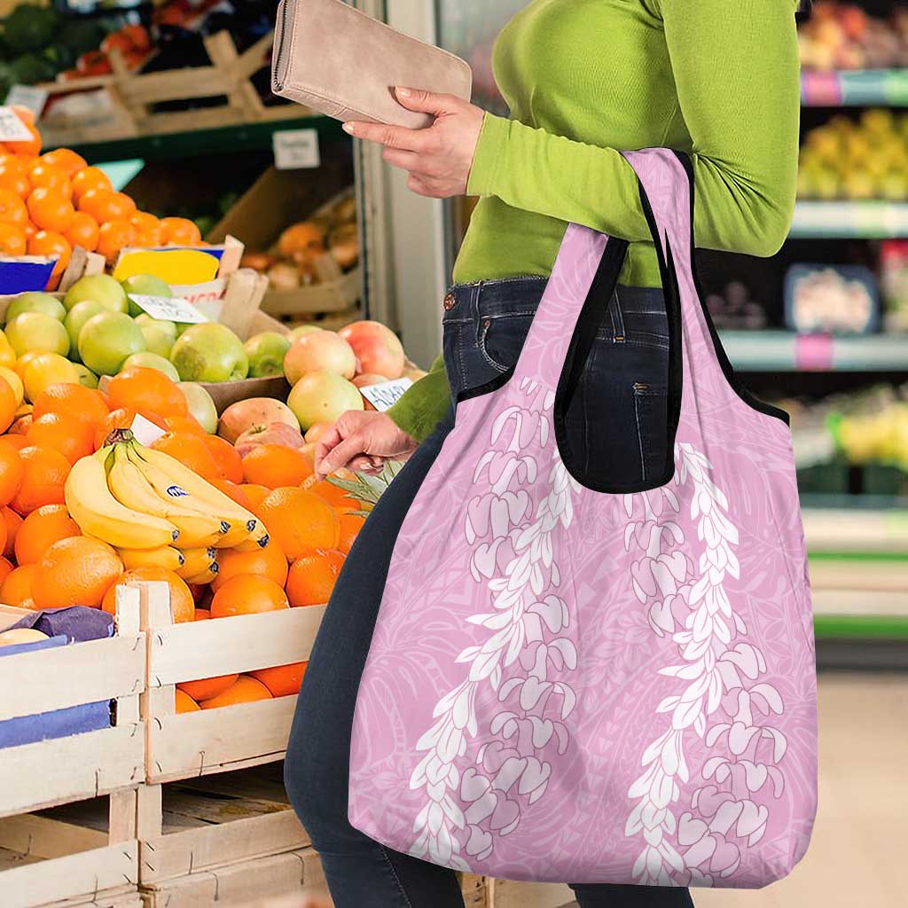 Puakenikeni and Maile Lei Grocery Bag Pink Double Strand Lei LT9 - Polynesian Pride