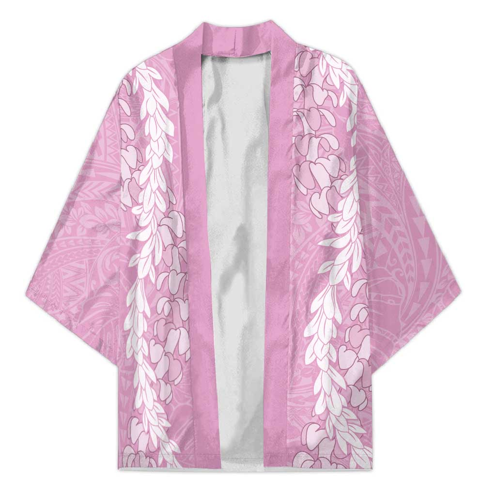 Puakenikeni and Maile Lei Kimono Pink Double Strand Lei LT9 Unisex Pink - Polynesian Pride