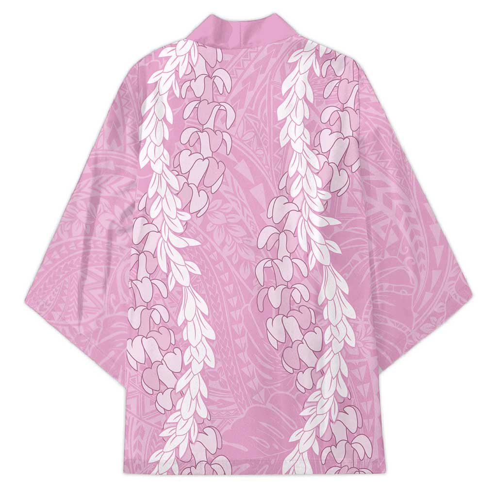 Puakenikeni and Maile Lei Kimono Pink Double Strand Lei LT9 - Polynesian Pride