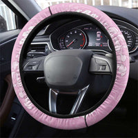 Puakenikeni and Maile Lei Steering Wheel Cover Pink Double Strand Lei LT9 - Polynesian Pride