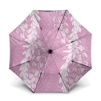 Puakenikeni and Maile Lei Umbrella Pink Double Strand Lei LT9 One Size Folded 11.42 inch Opened Diameter 37.4 inch Pink - Polynesian Pride