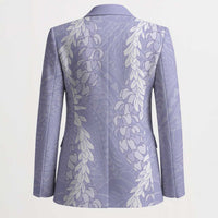 Puakenikeni and Maile Lei Blazer Purple Double Strand Lei - Polynesian Pride