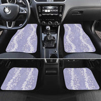 Puakenikeni and Maile Lei Car Mats Purple Double Strand Lei LT9 Set 4pcs Purple - Polynesian Pride