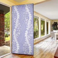 Puakenikeni and Maile Lei Door Cover Purple Double Strand Lei LT9 - Polynesian Pride