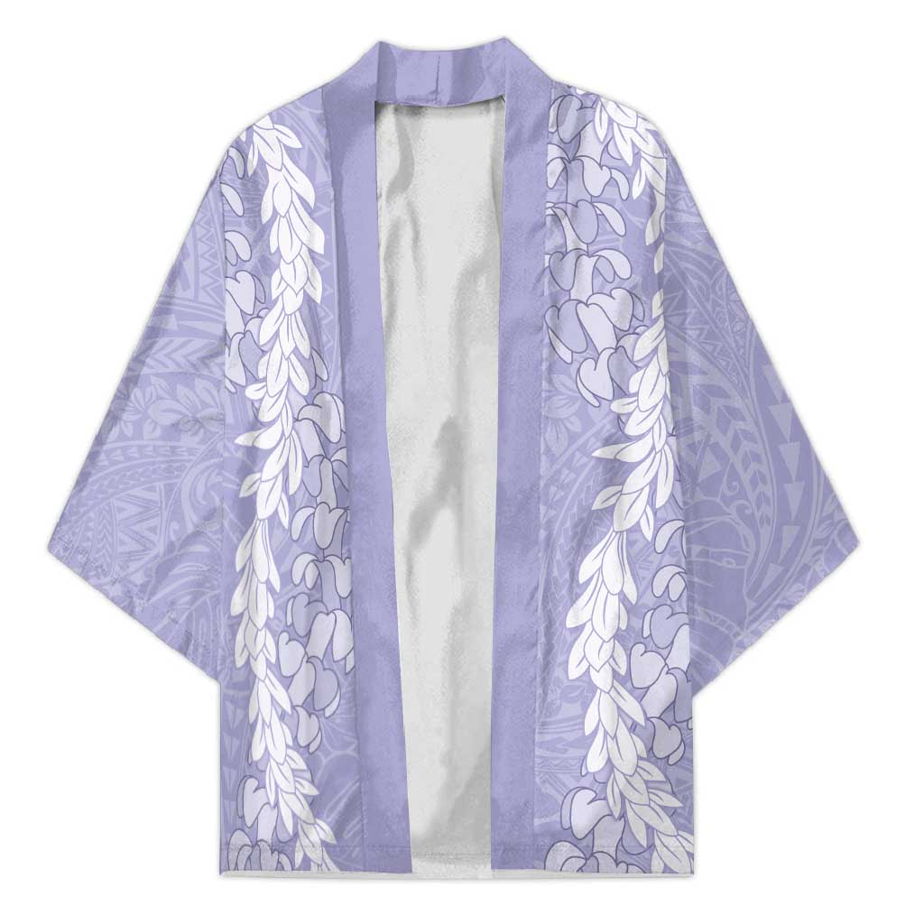Puakenikeni and Maile Lei Kimono Purple Double Strand Lei LT9 Unisex Purple - Polynesian Pride