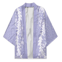 Puakenikeni and Maile Lei Kimono Purple Double Strand Lei LT9 Unisex Purple - Polynesian Pride
