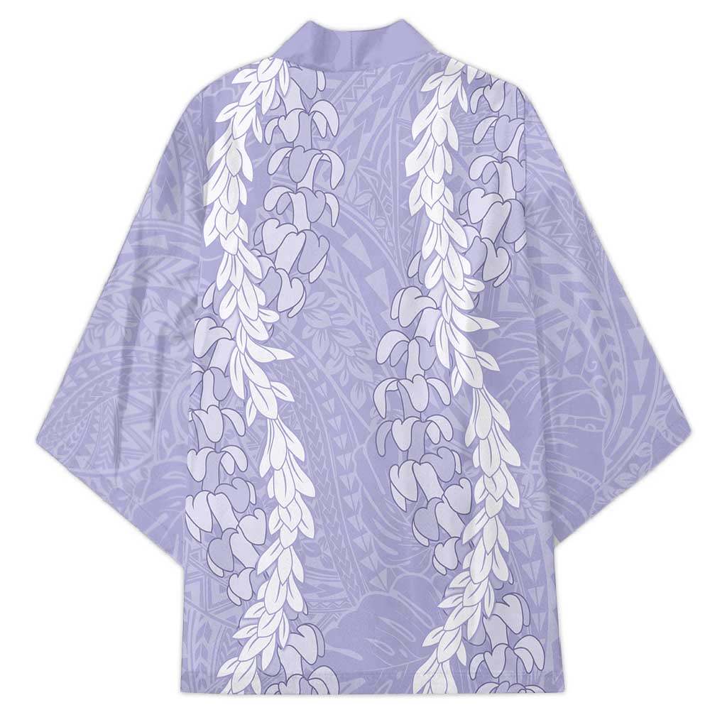 Puakenikeni and Maile Lei Kimono Purple Double Strand Lei LT9 - Polynesian Pride