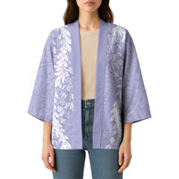 Puakenikeni and Maile Lei Kimono Purple Double Strand Lei LT9 - Polynesian Pride
