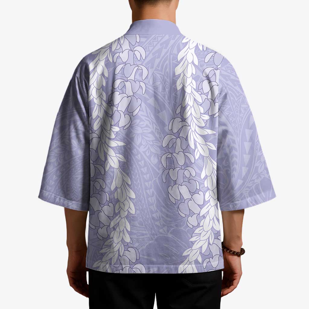 Puakenikeni and Maile Lei Kimono Purple Double Strand Lei LT9 - Polynesian Pride