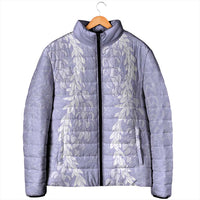 Puakenikeni and Maile Lei Padded Jacket Purple Double Strand Lei LT9 - Polynesian Pride