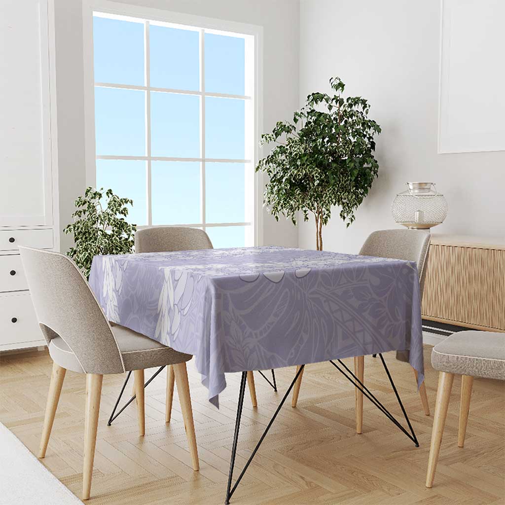 Puakenikeni and Maile Lei Tablecloth Purple Double Strand Lei LT9 - Polynesian Pride